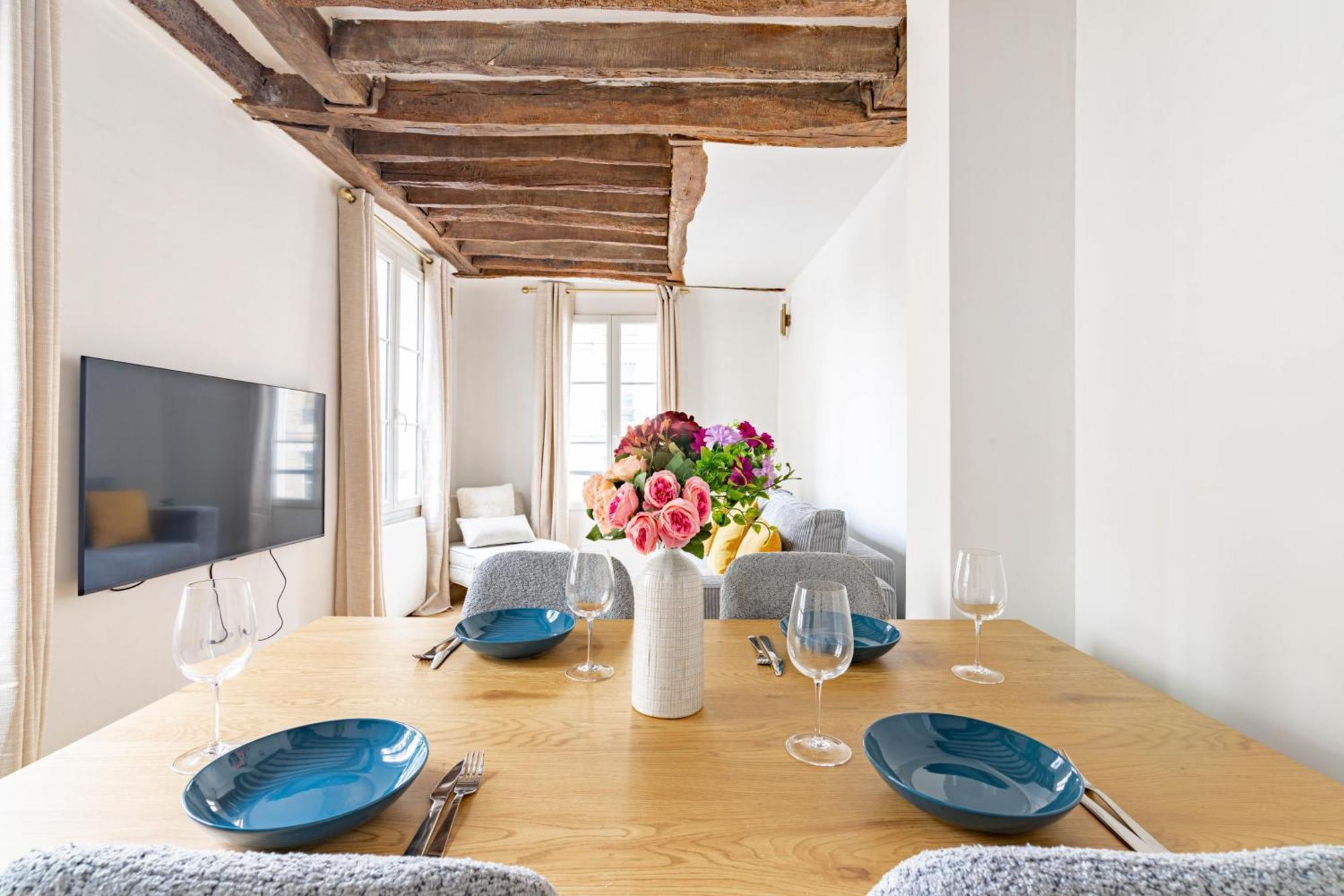 Appartement Quartier Fontaine Chatelet Les Halles Free Netflix Paris Eksteriør billede