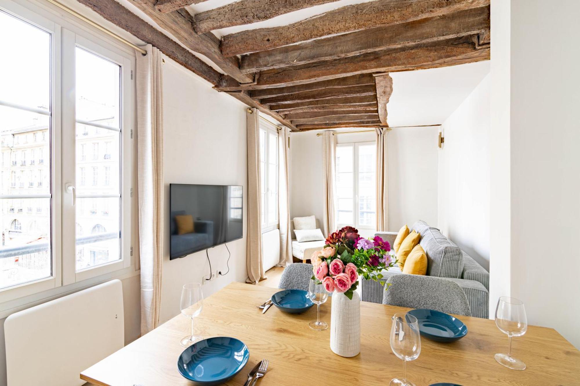 Appartement Quartier Fontaine Chatelet Les Halles Free Netflix Paris Eksteriør billede