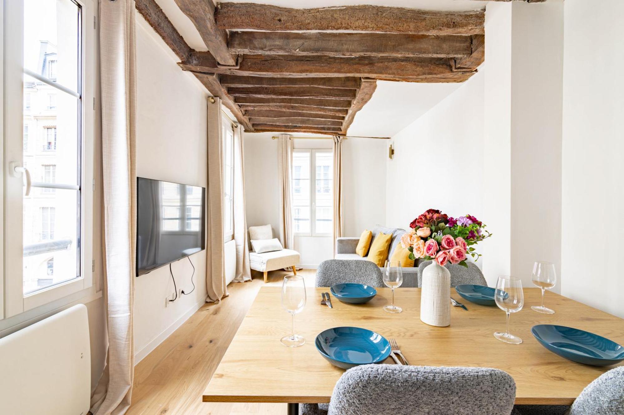 Appartement Quartier Fontaine Chatelet Les Halles Free Netflix Paris Eksteriør billede