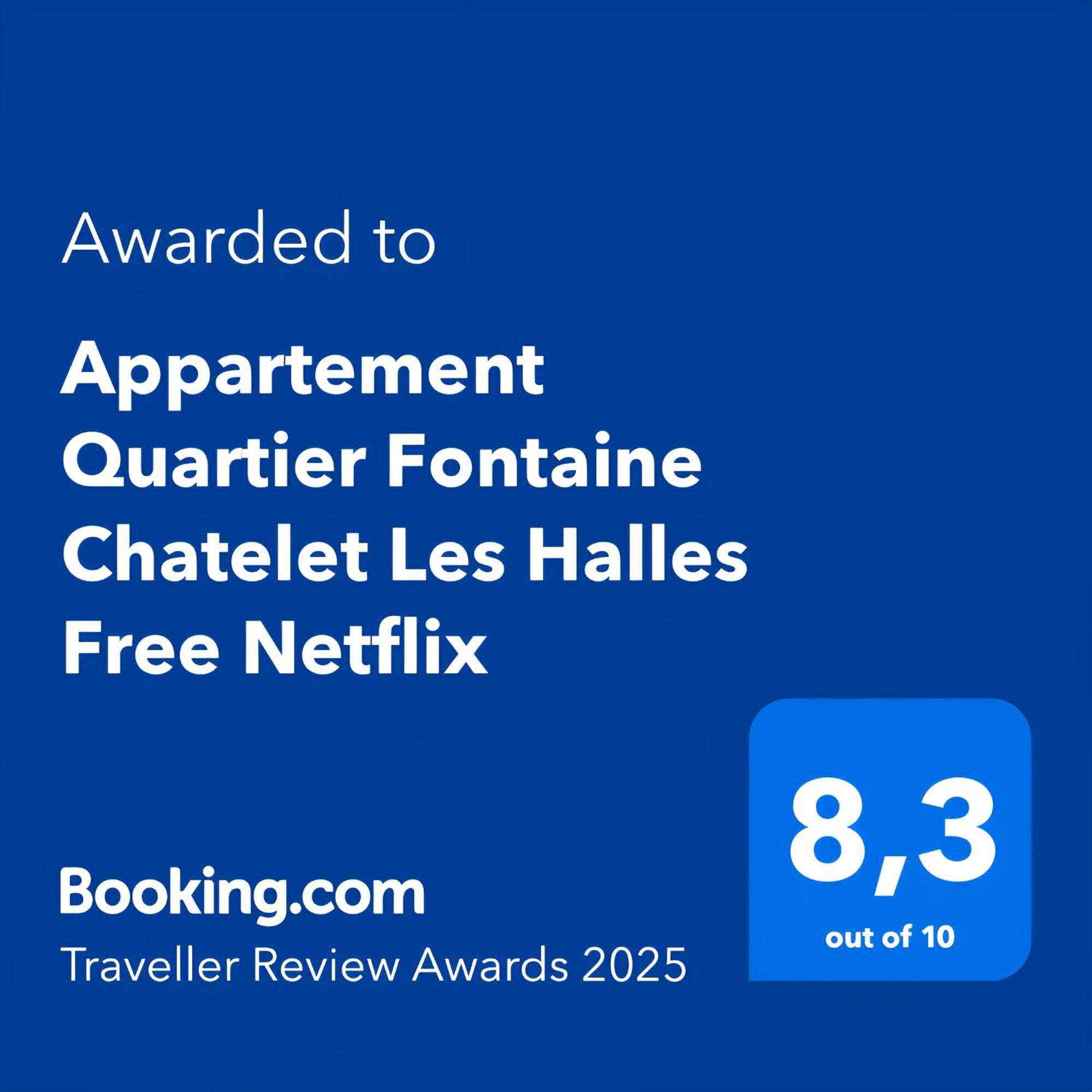 Appartement Quartier Fontaine Chatelet Les Halles Free Netflix Paris Eksteriør billede